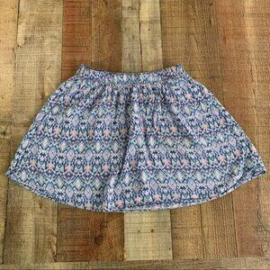 Hollister womens size medium lightweight pink and blue mini skirt